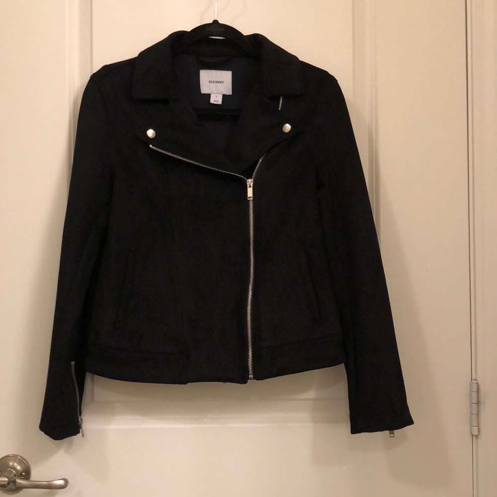 Old navy Black moto jacket NWOT